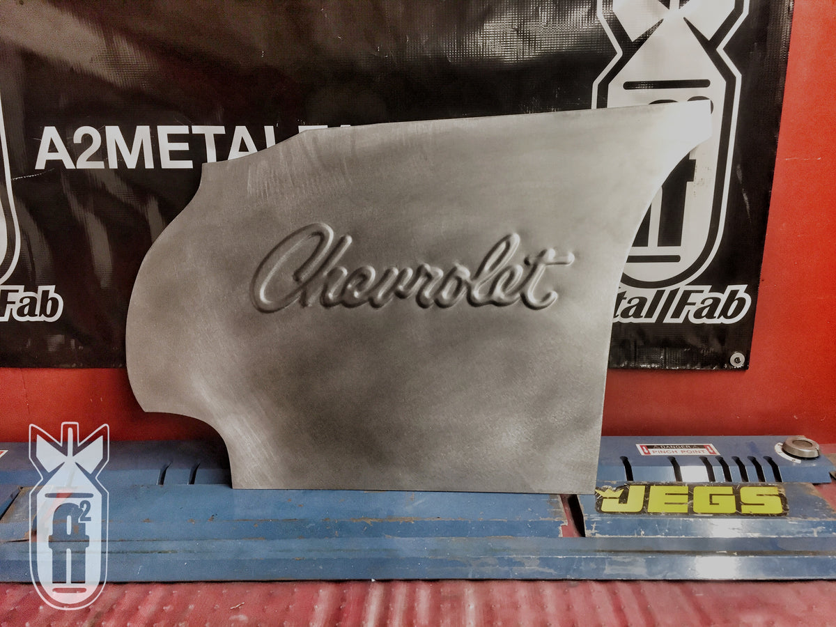 19731987 C10 letteing script smooth passenger side firewall panel