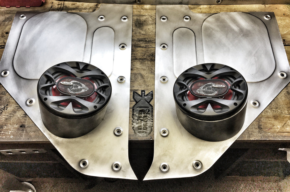 19601966 Chevrolet C10 kick panels with low mounted speaker pods A2