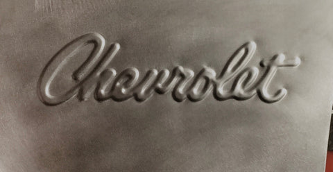 1963-1964 Chevy Impala lettering script passenger side firewall panel