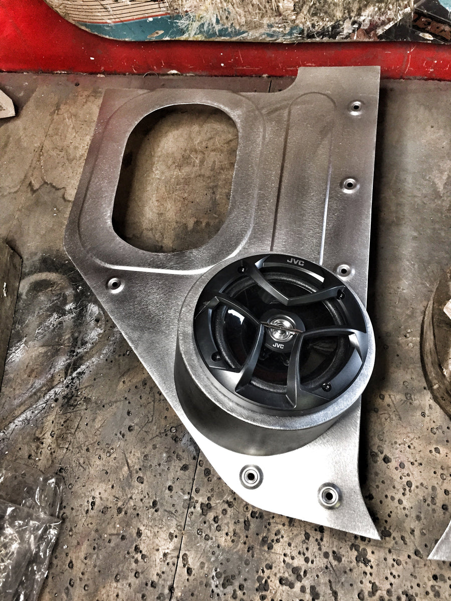 Kick Panel Pods 1960-1966 Chevrolet C-10 kick panels with low mounted speaker pods and ...