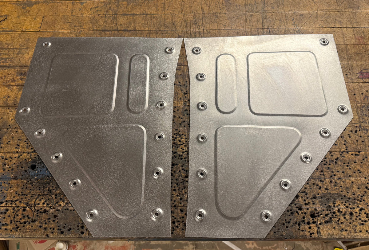 1955-1959 Chevy truck kick panels design #1 – A2 Metal Fab