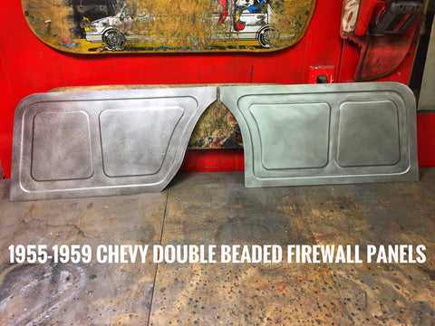 1955-1959 Chevy truck double beaded firewall panels