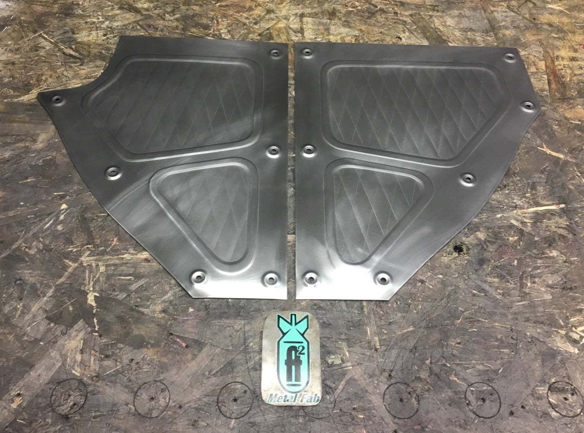 1967-1972 C-10 kickpanels pleated design – A2 Metal Fab
