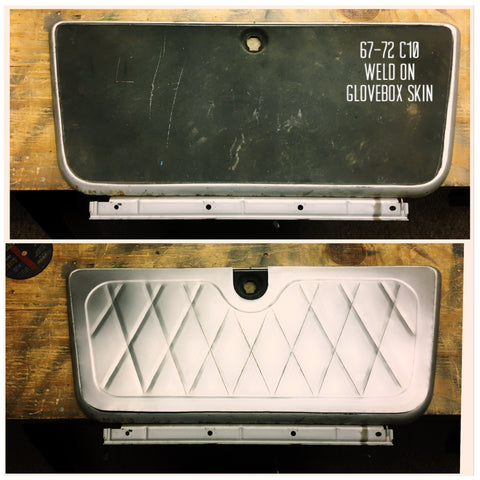 1967-1972 C-10 pleated glove box skin