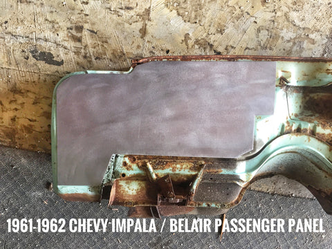 1961-1962 Chevy Impala / Belair passenger side smooth firewall panel